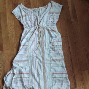 Striped Multicolor Casual Dress